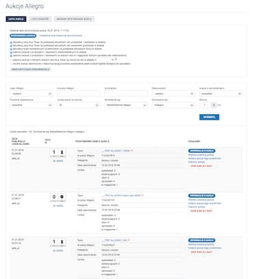 Integracja sklepu internetowego z allegro