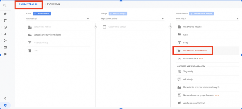 konfiguracja Google Analytics, darmowe programy sklep internetowy