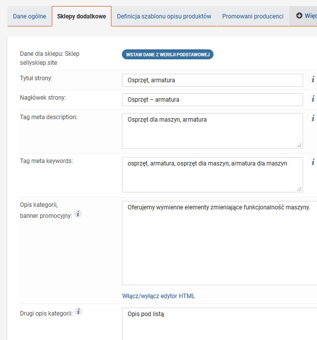SEO Multisklep