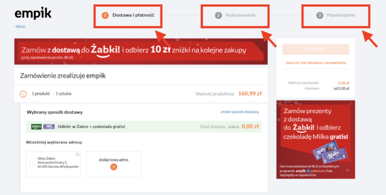 koszyk w sklepie internetowym