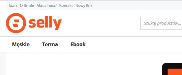 linki top menu w sklepie