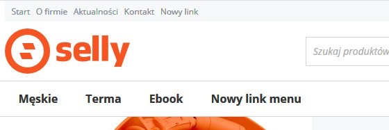 linki top menu w sklepie