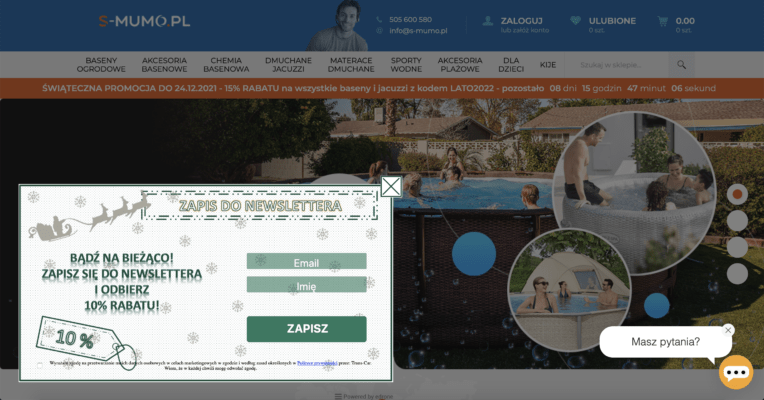 s-mumo.pl - newsletter i chat w sklepie internetowym s-mumo.pl