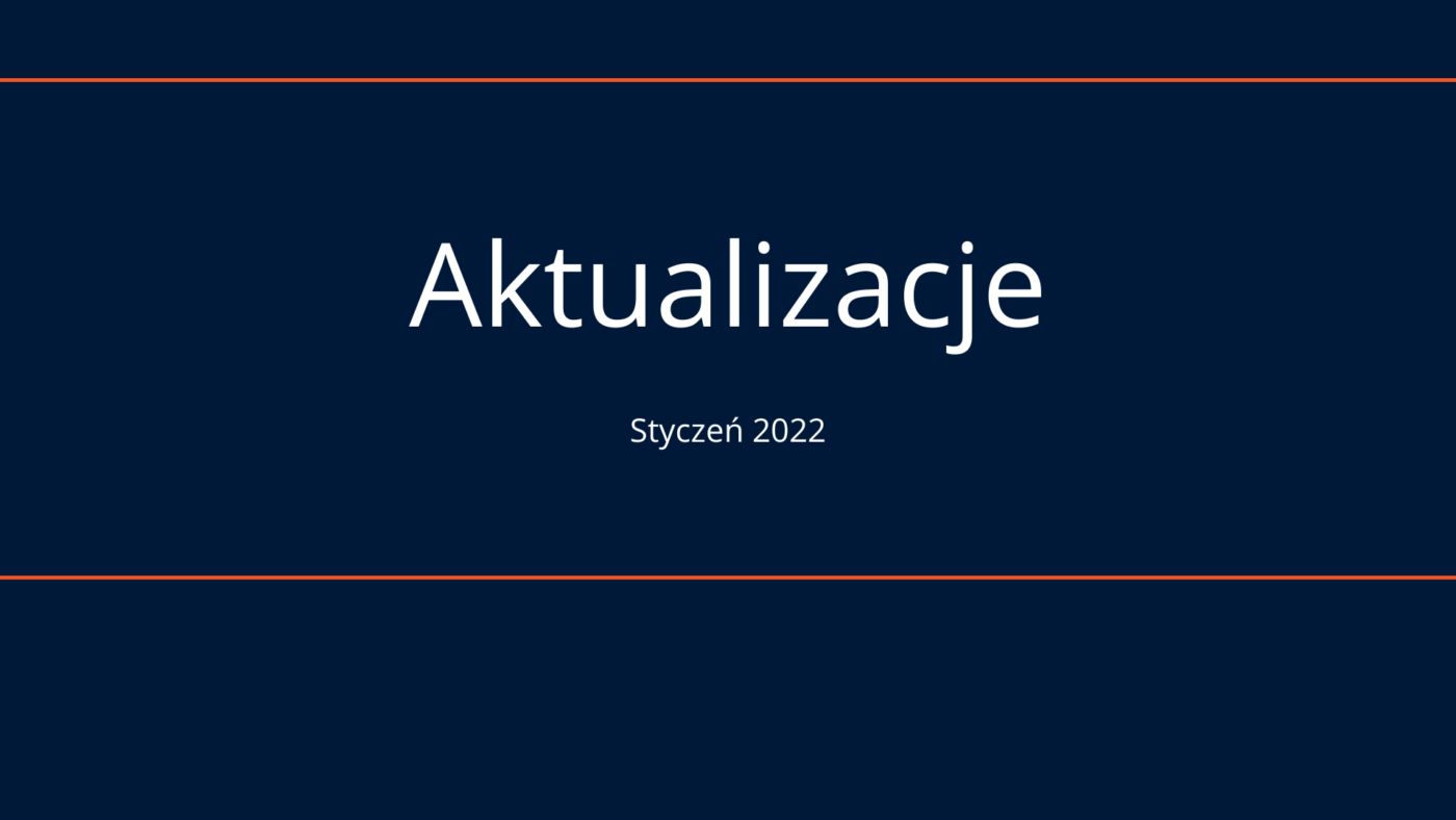Aktualizacje oprogramowania Selly styczeń 2022