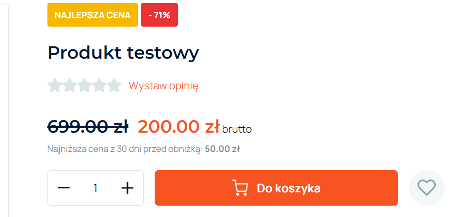 karta produktu