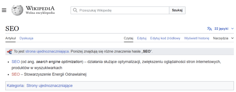 Definicja SEO