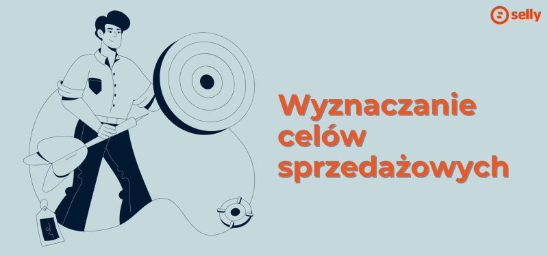 Wyznaczanie celów sprzedażowych - mężczyzna trzymający strzałę do celu.