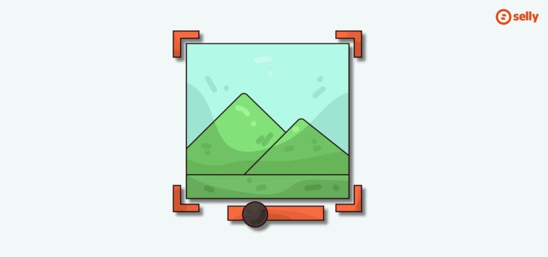 Grafika obrazka, który jest skalowany. Temat wpisu: optymalizacja mobilna, checklista Selly