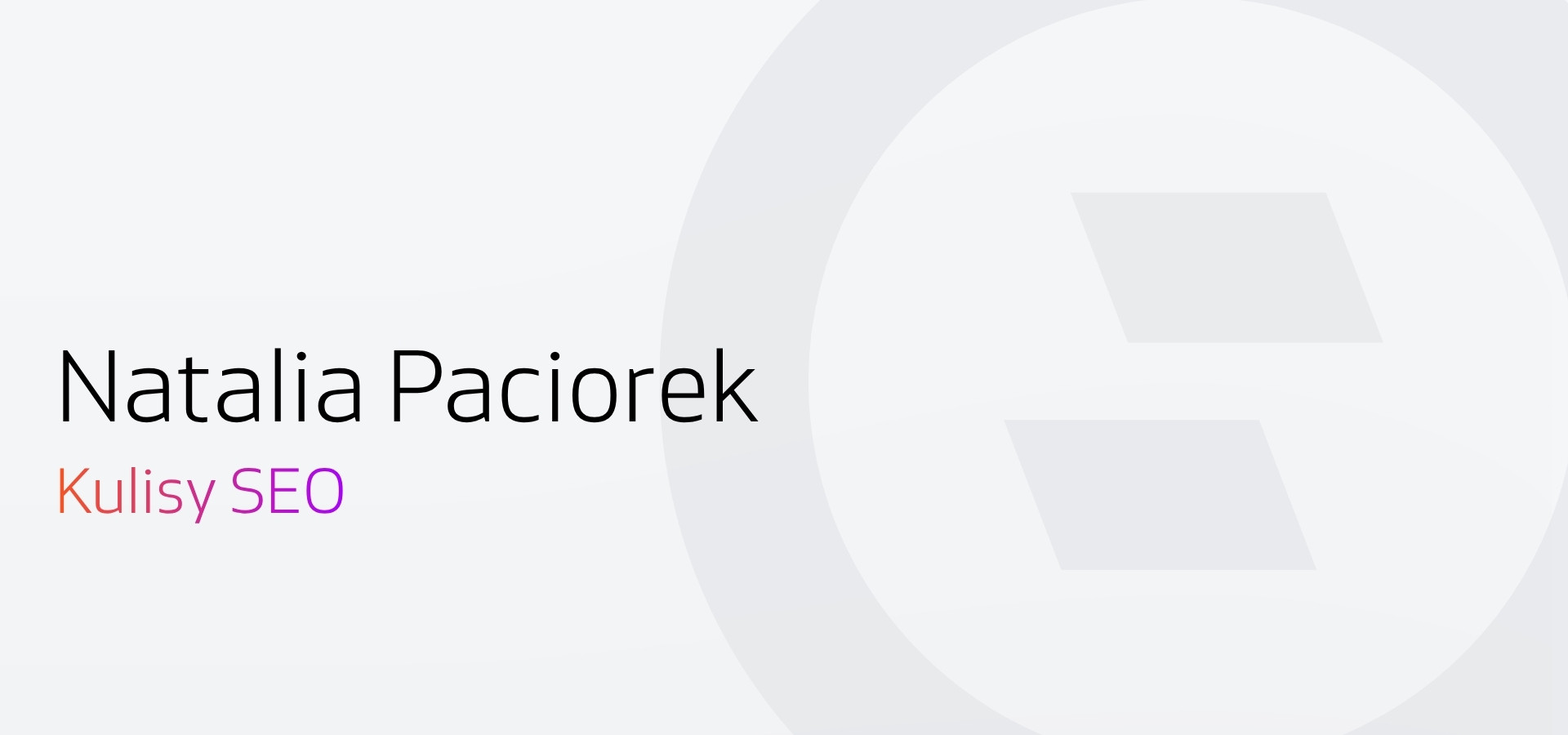 Wywiad Selly z Natalią Paciorek - kulisy SEO