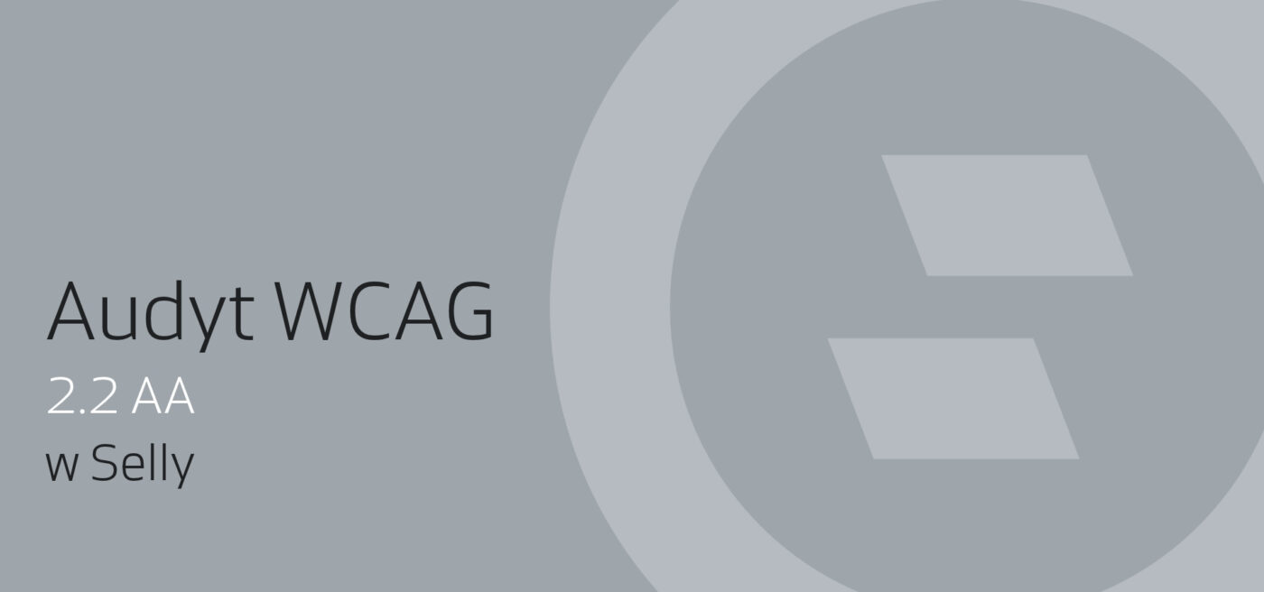 Audyt Selly wdrażający WCAG 2.2 AA