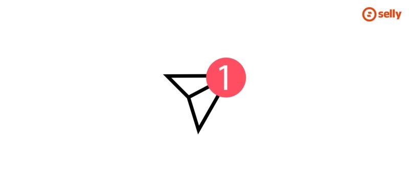 Grafika przedstawiająca jedno powiadomienie. Temat: powiadomienia push w e-commerce