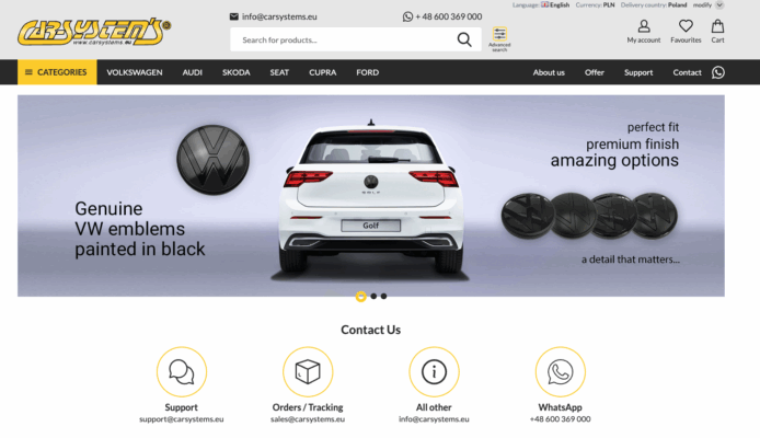 carsystems.eu na Selly