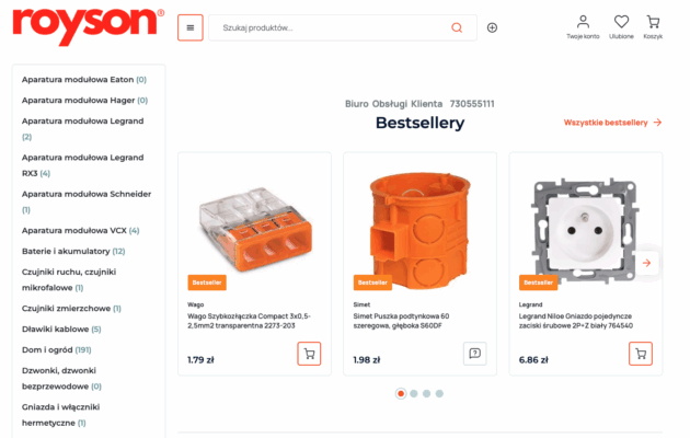 elektro-hurt.com na Selly