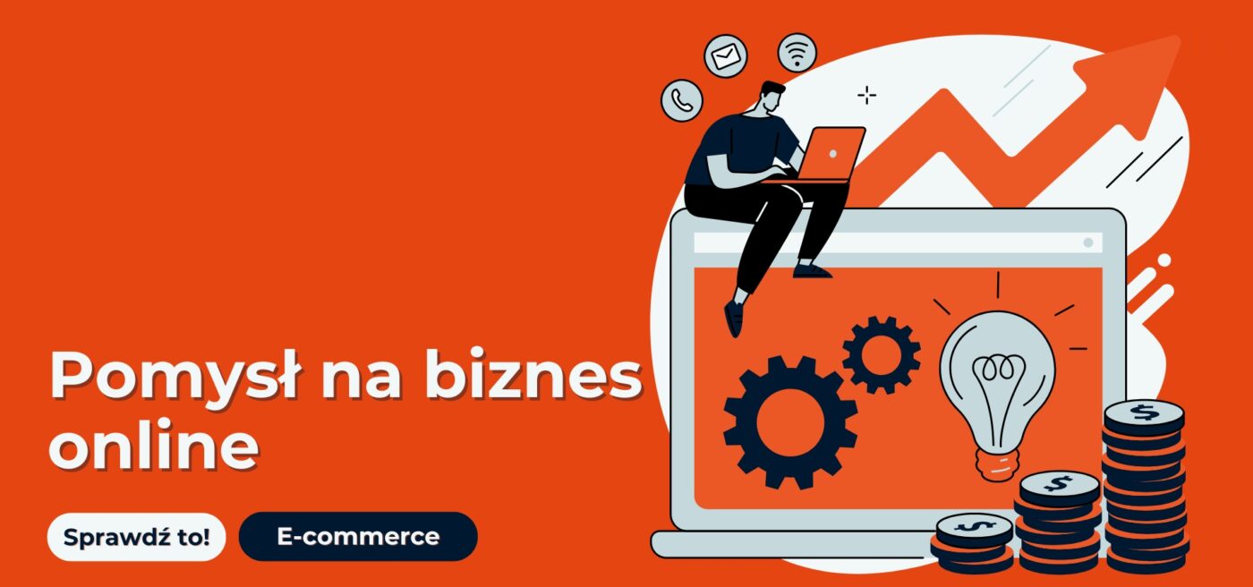 Pomysł na biznes online - grafika sklepu internetowego.