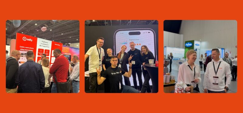 Zdjęcia zespołu i partnerów Selly w tym TrustMate na targach Expo Warsaw 2025