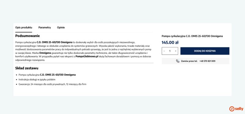 Pływające CTA podczas scrollowania.