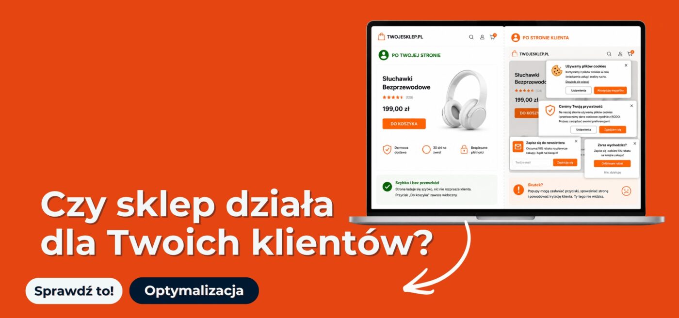 Problemy sklepu internetowego ukryte dla właściciela e-commerce. Co widzą klienci vs. co widzi właściciel.